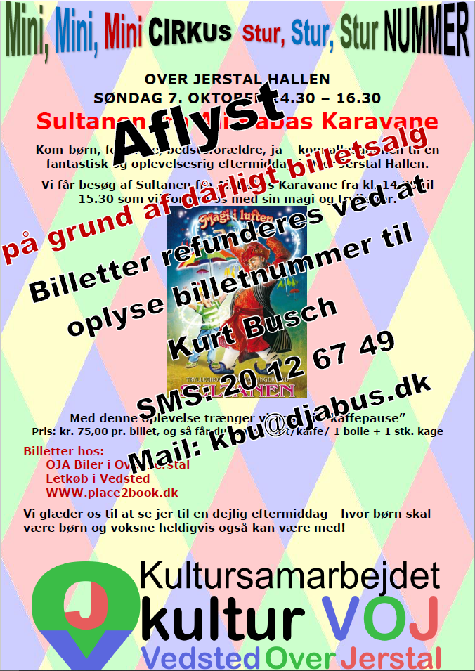 Aflysning - Sultan fra Alibabas kravane